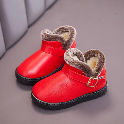 Winter Children's Snow Boots Boys' Short Boots Women's Waterproof Non-slip Boots Middle and Small Children's Shoes