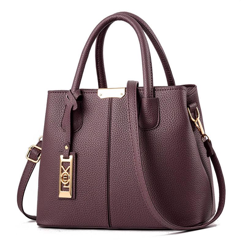 Patent leather bag Big capacity Woman bag European and American style Shoulder Handbag Trendy wild