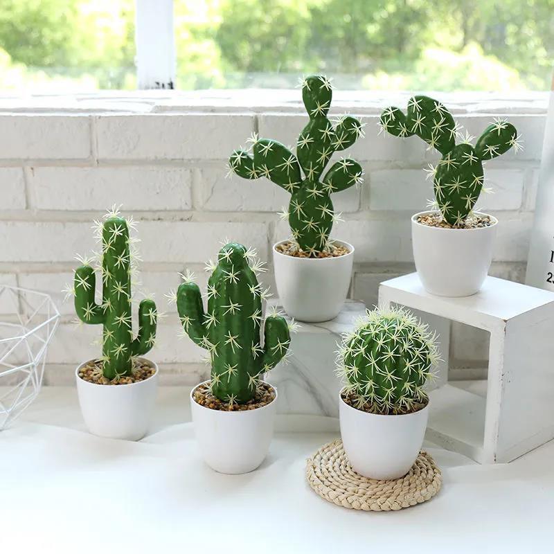 Fake Flower Creative Ornaments Simulation Flower Cactus Bonsai Simulation Succulents Dining Table Living Room Simulation Plant Potted Plants