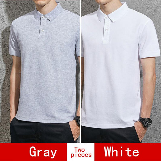 Men's Short-sleeved T-shirt Lapel Casual  Shirt Trend Summer Men's Top