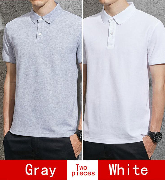 Men's Short-sleeved T-shirt Lapel Casual  Shirt Trend Summer Men's Top