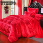 Luxury Silk Jacquard Bedding Set King Queen Size Bed Spread Duvet Cover Flat Sheet Set Pillow