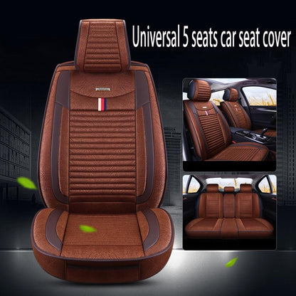 Car seat cover Waterproof Car Seat Cover Universal 5 set Auto Seat Cushion Leather 5 seats Universal