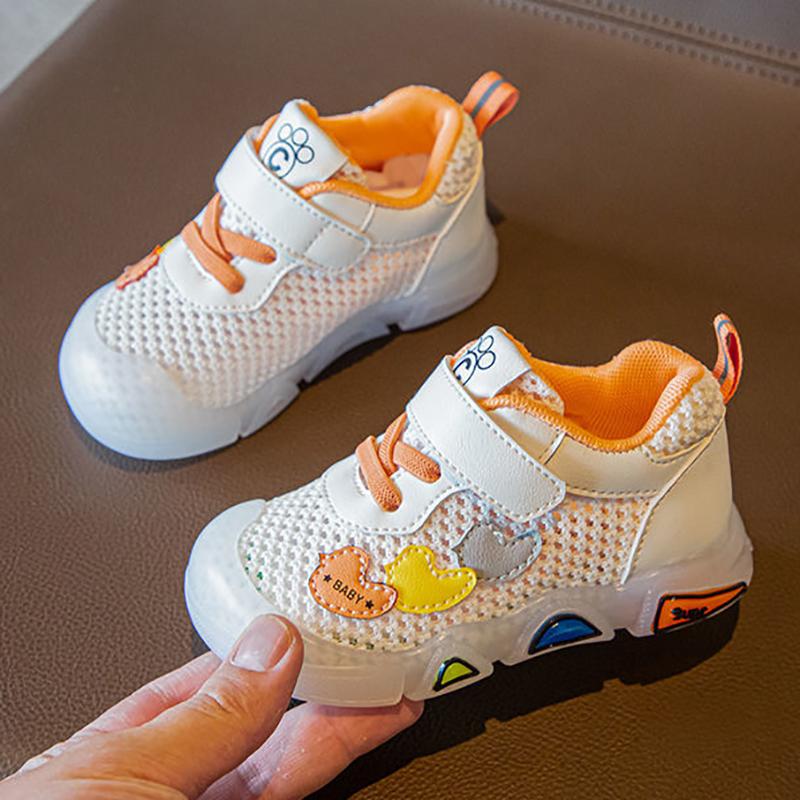 Children's Sports Shoes Summer Boys' Functional Shoes Girls' Toddler Shoes Hollow and Breathable Mesh Baby Shoes