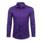 Men's Comfortable Bamboo Fiber Dress Shirts Casual Slim Fit Long Sleeve Male Social Shirts