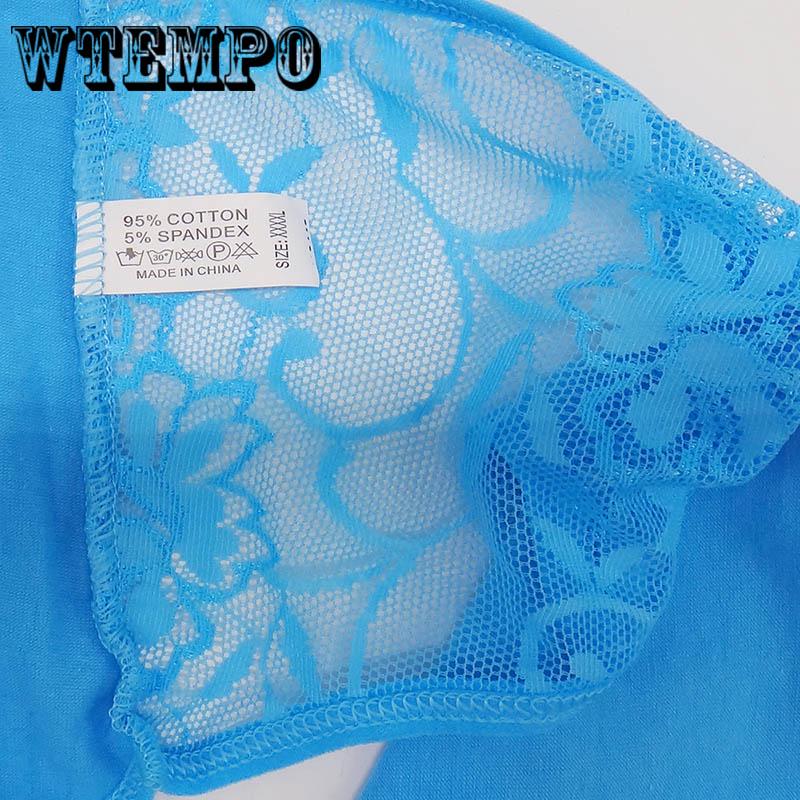 6 Pcs/batch XL Cotton Seamless Women's Sexy Underwear Lace Suitable for Fat Women