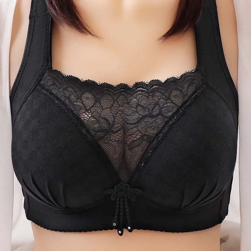 No Steel Ring Thin Vest-style Gathering Anti-sagging Breasts Breathable Tube Top Anti-lighting Large Size Underwear Comfortable Bra