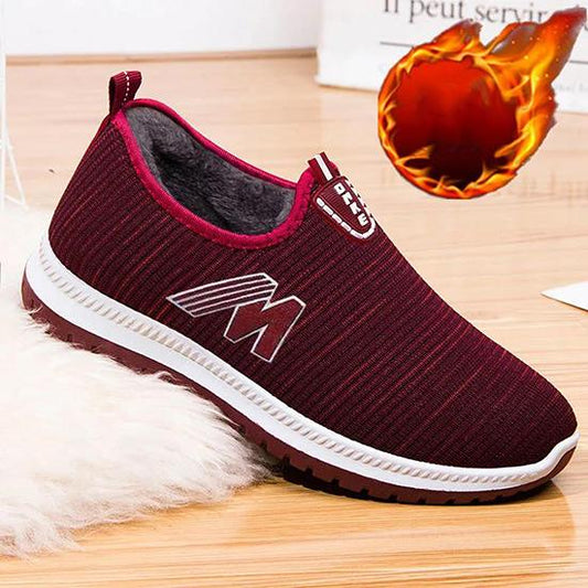 Women's Winter Cotton Shoes Female Plush Warm Non Slip Snow Shoes Large Size Casual Outdoor Sneakers