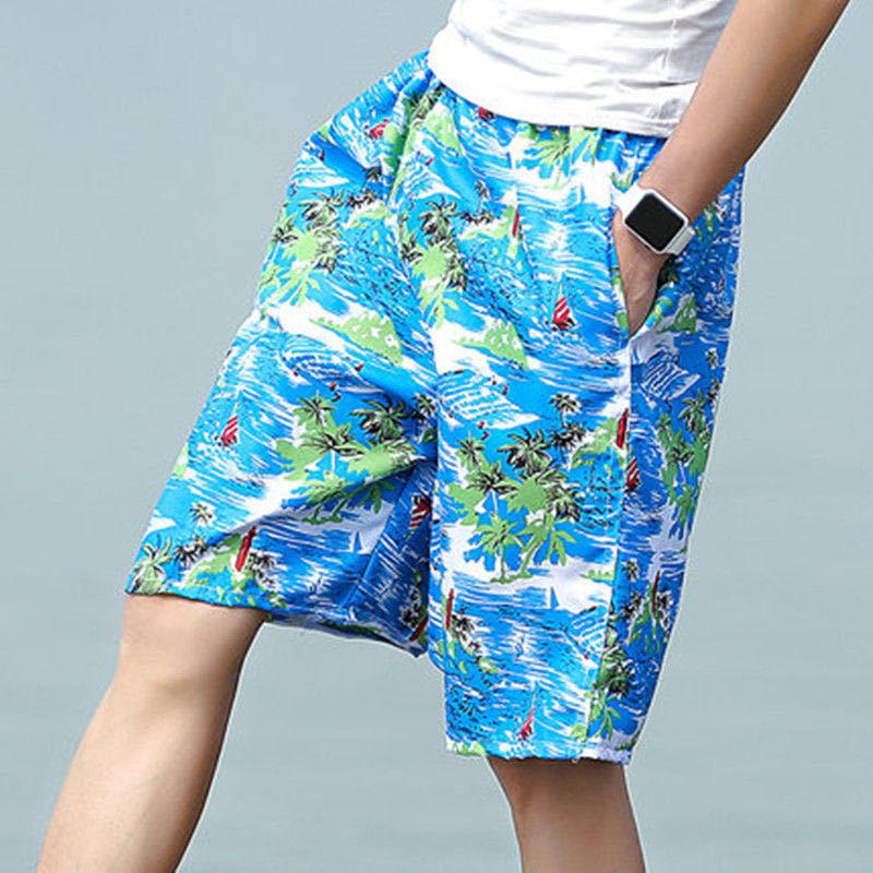 Beach Pants Men's Thin Summer Men's Shorts Casual Loose Summer Quick-drying Five-point Pants Shorts Sports Big Pants