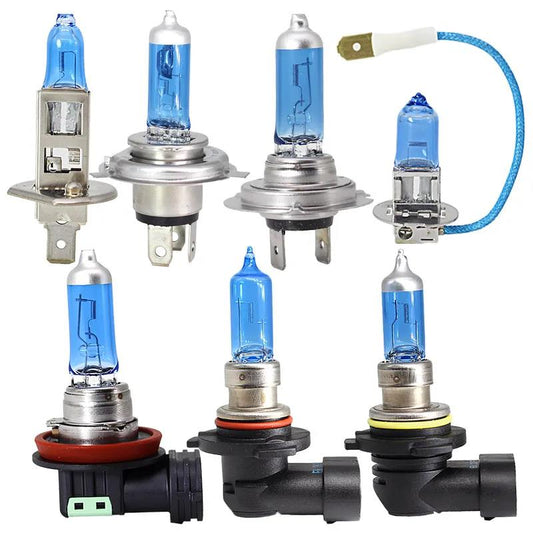 2pcs Car 5500K Car Bulb H4 H1 H7 H3 H11 9006 Hernia Lamp 12V Headlight Far and Near Light Bulb Super Bright White Light 100W