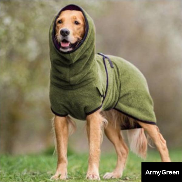 European and American Pet Clothing Fleece Velvet Golden Retriever Dog Thick Warm Clothing Pet Supplies