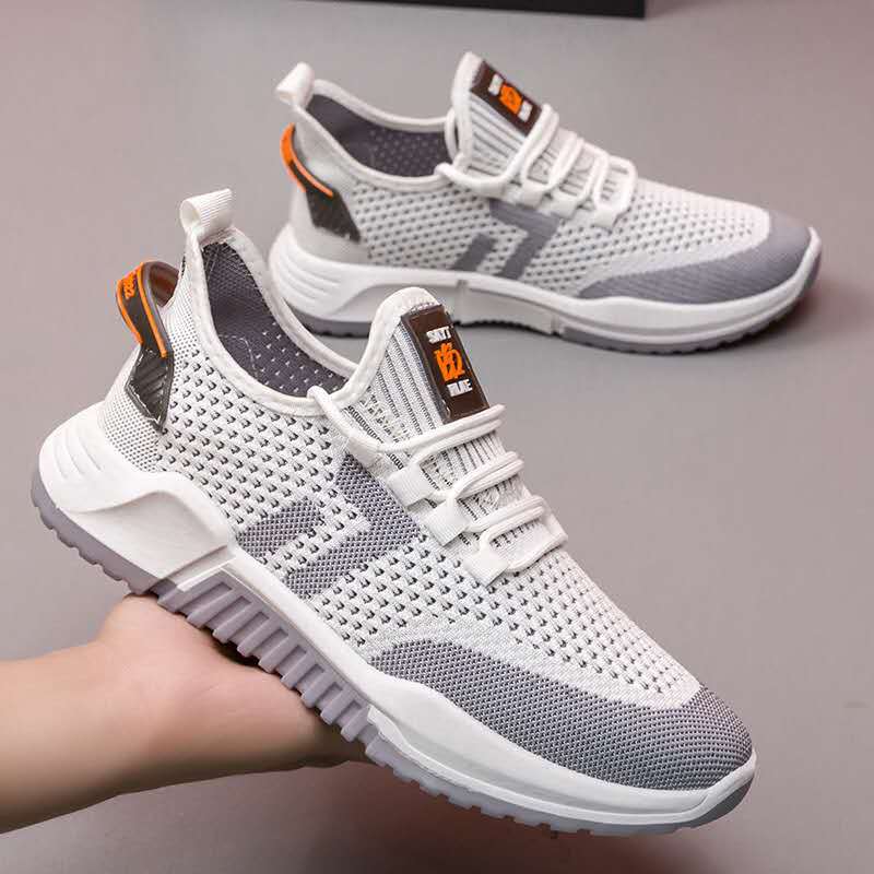 Men's Shoes Flying Woven Breathable Sports Shoes Men's Shoes Trendy Casual Shoes Korean Student Casual Shoes