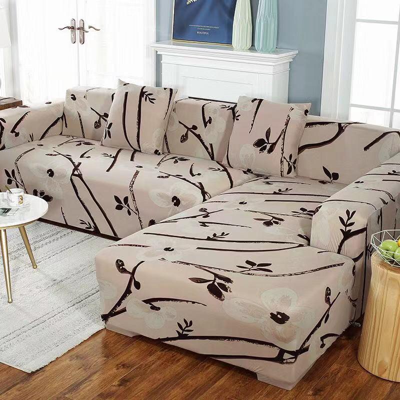 Potted Plant Cartoon Protector Sofa Slipcover Furniture Couch Cover Living Room Corner Cover Elastic