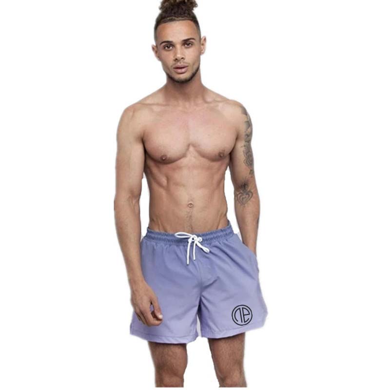 New Summer Men's Casual Shorts Loose Gradient Color Pants Sports Shorts