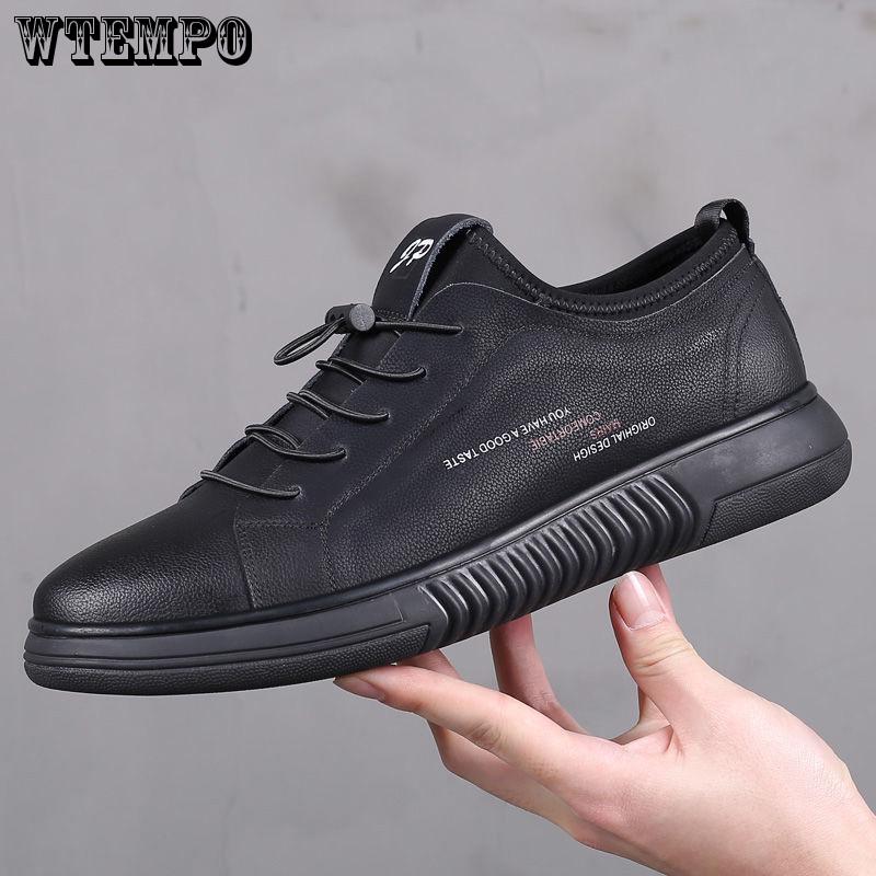 Sweat-proof Sports Shoes Men's Leather Sneakers Leather Shoes Casual Shoes White Shoes