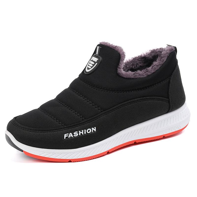 Autumn and Winter Women's Plus Velvet Thick Warm Sports Shoes Non-slip Shock Absorption Lightweight Sports Shoes