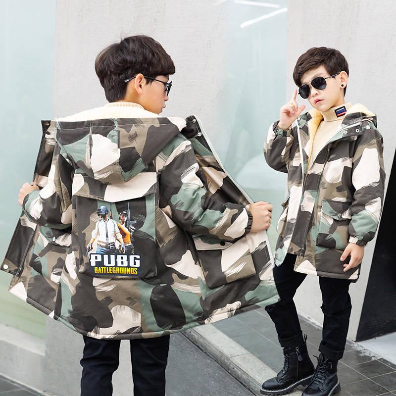 Baby Boy Coat Kids Warm Winter Fleece Jackets Snow Wear Boys Parka Snowsuit Smile Jersey Casual