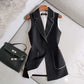 Single Button Suit Vest Women Slim Slim Cover Meat Suit Jacket Vest Women's Temperament and Comfortable Sleeveless Vest