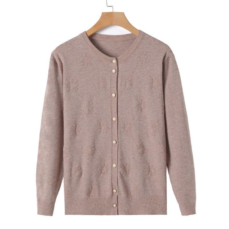 Spring Autumn Women's Clothing Loose and Thick Outer Jacket Outer Wear Sweater Cardigan Women's Knit Sweater Sweater Cardigan Jacket Loose Thin Top