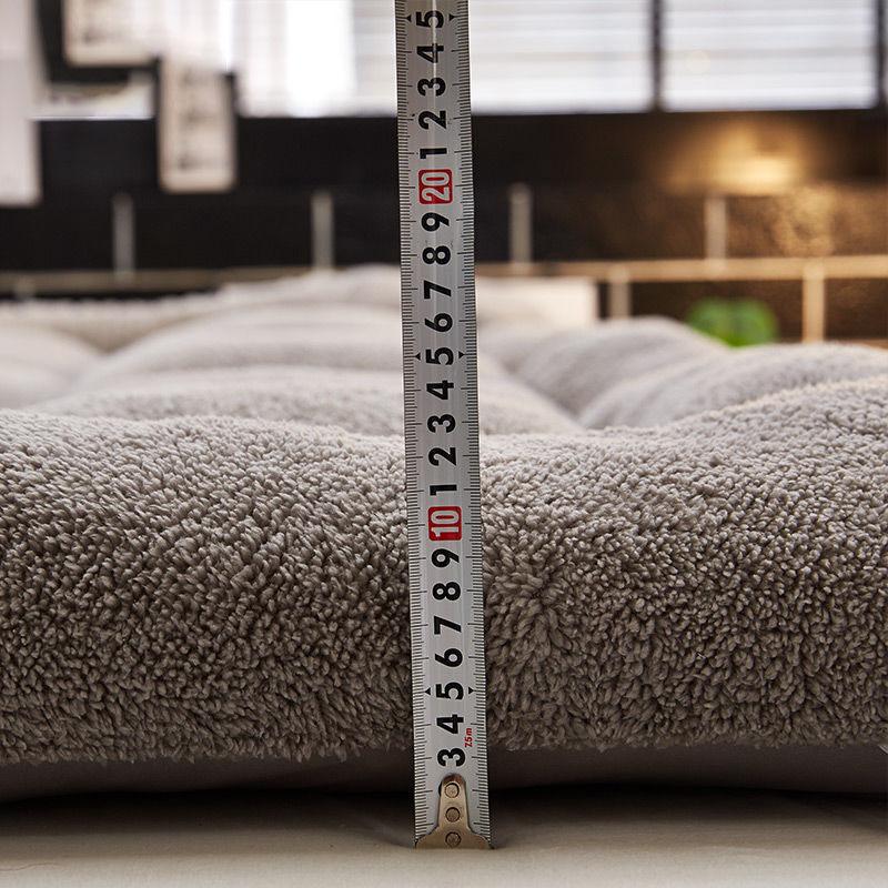 Winter Bedroom Lamb Velvet Household Sleeping Mat Comfortable Warm Bed, Student Dormitory Thick Cushion