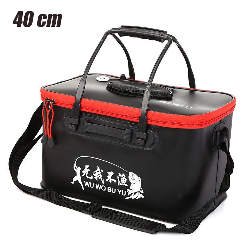 EVA Portable Fishing Bag Folding Thickened Live Fish Tank Water Tank Bucket Camping Fishing Tackle Fish Box Storage Bag