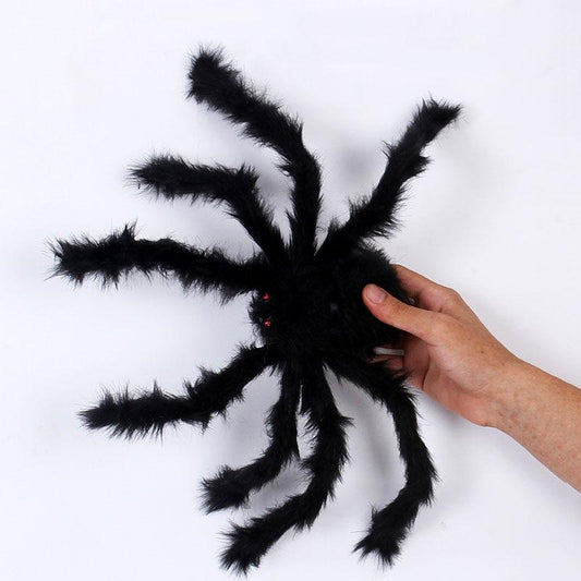 Super Big Plush Spider Made of Wire and Plush Black and Multicolour Style for Party or Halloween Decorations 1Pcs 30cm, 50cm, 75cm, 90cm