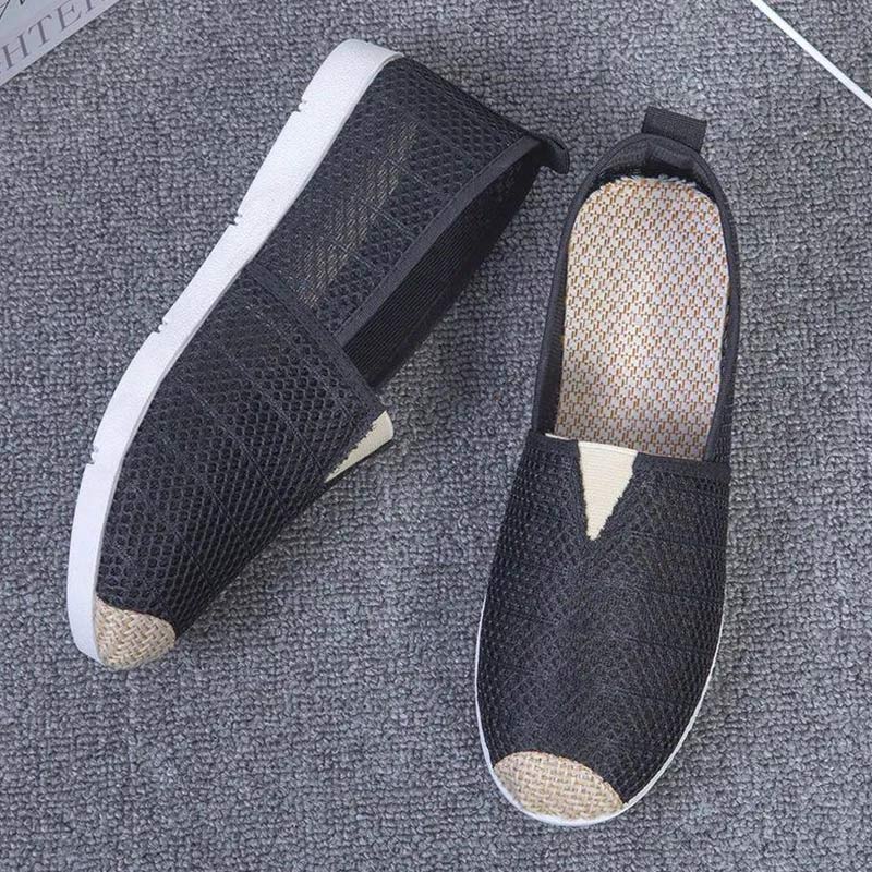 Summer Ladies Net Shoes Women's Breathable Mesh Non-slip Hollow Mother Sandals Thin Cloth Shoes Women's