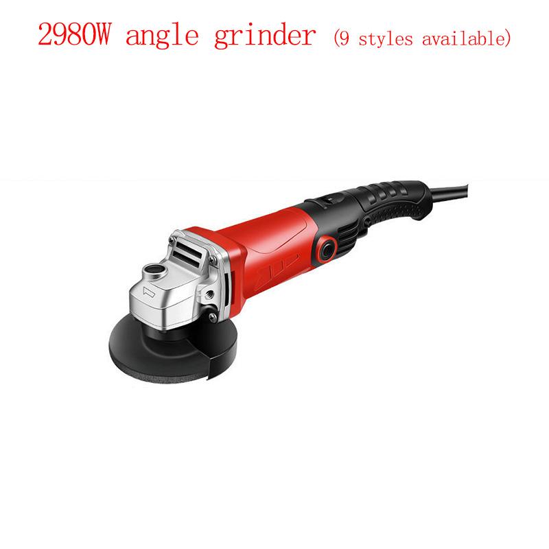 High-power Variable Speed Industrial Electric Angle Grinder Set Multi-function Grinder Cutting Machine Support 100mm Roulette