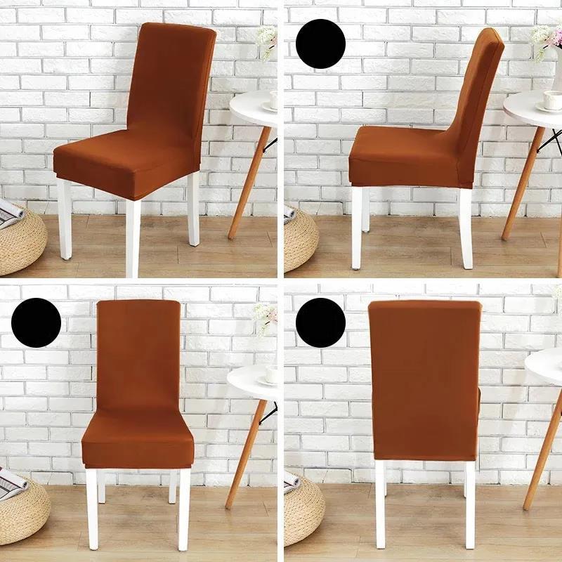 Simple Modern Fabric Half Chair Cover Elastic One-Piece Chair Cover Swivel Chair Dining Chair Cover Stool Cover