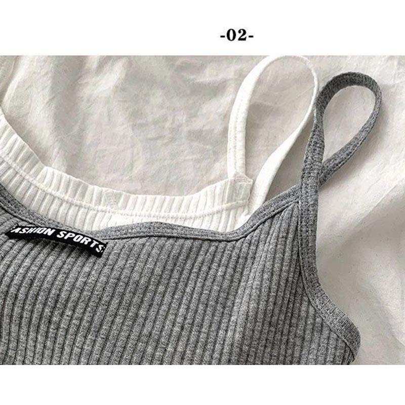 All-match Sports Vest Underwear Women's Bottoming Tube Top Slim Fit Slim Suspender Top