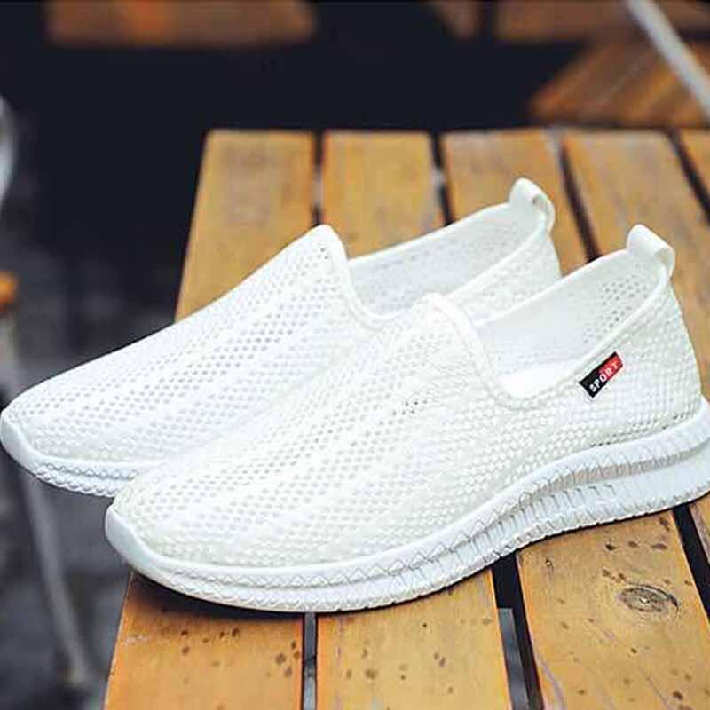 39-44 Men Sneakers Sandals Flying Woven Mesh Breathable Basketball Blade Shoes Shockproof Lightweight Running Shoes Comfortable Deodorant Sport Shoes