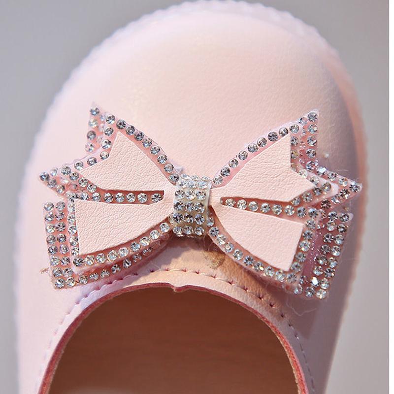 Children Shoes Girls Flat Heel Princess Dance Sandals Kids Shoes Glitter Leather Fashion Girls Party Dress Wedding Shoes