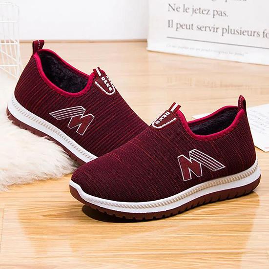 Women's Winter Cotton Shoes Female Plush Warm Non Slip Snow Shoes Large Size Casual Outdoor Sneakers