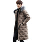 Winter Men's Down Jacket Medium Length Cotton Padded Coat Thickened Cotton Padded Jacket