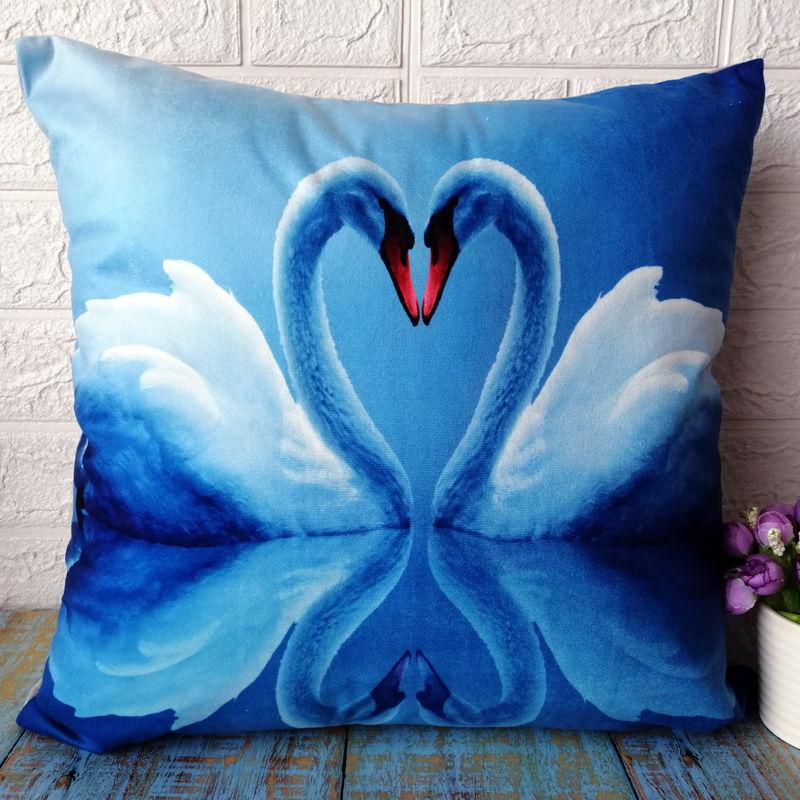 Washable Cushion Covers 3D Printed  Painted Pillowcase Decorative Christmas Cushion Cover for Sofa Case Pillows