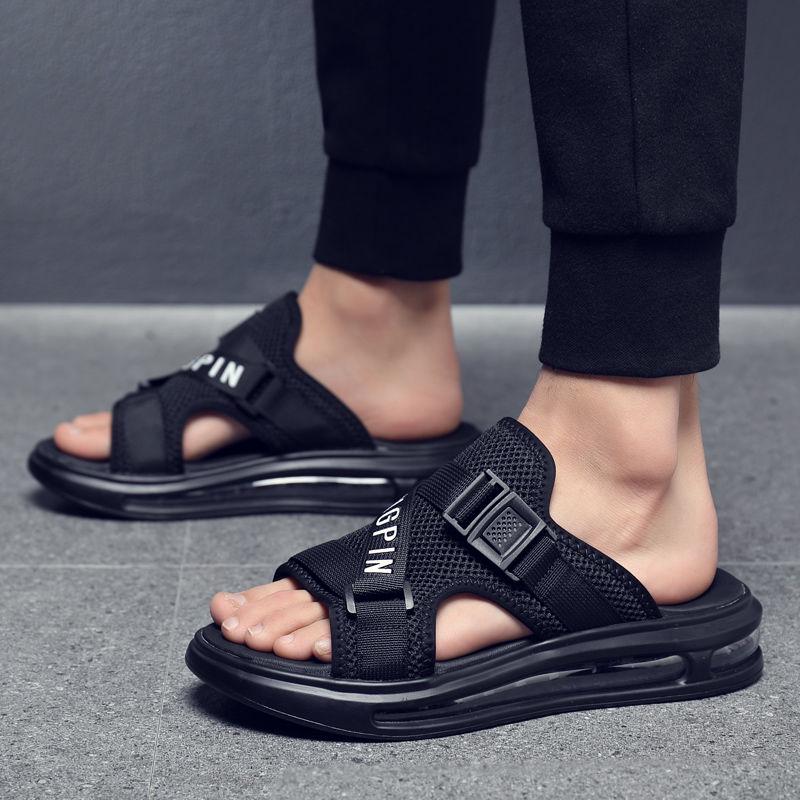 Air Cushion Summer Outdoor Fashion Men's Sandals and Slippers Korean Version of The Trend Students Anti-skid Flip-flop Beach Shoes Men