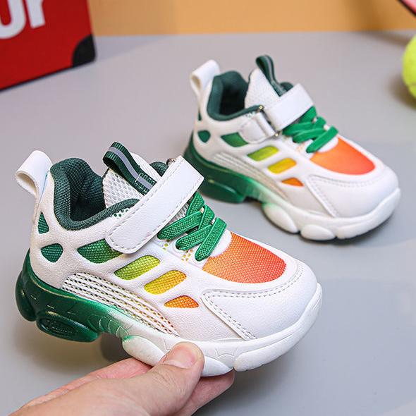 Children's Spring and Summer Light Casual Solid Shoes Kids' Soft Sole Non-slip Running Shoes Kickproof Outdoor Walking Sneakers