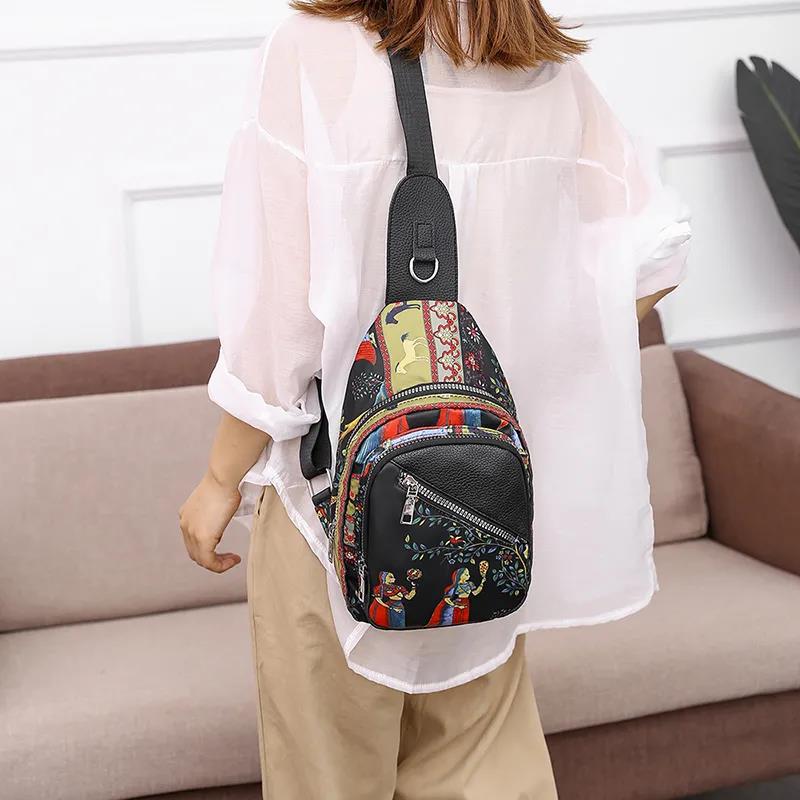 Unisex PU Sling Bag Outdoor Sports Waterproof  Travel Men Women Shoulder Bag Home Supplies Crossbody Chest Bag for Gift