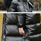 Children's Down Jacket Girls Mid-length Thickened Over The Knee Warm Down Jacket with Fur Collar