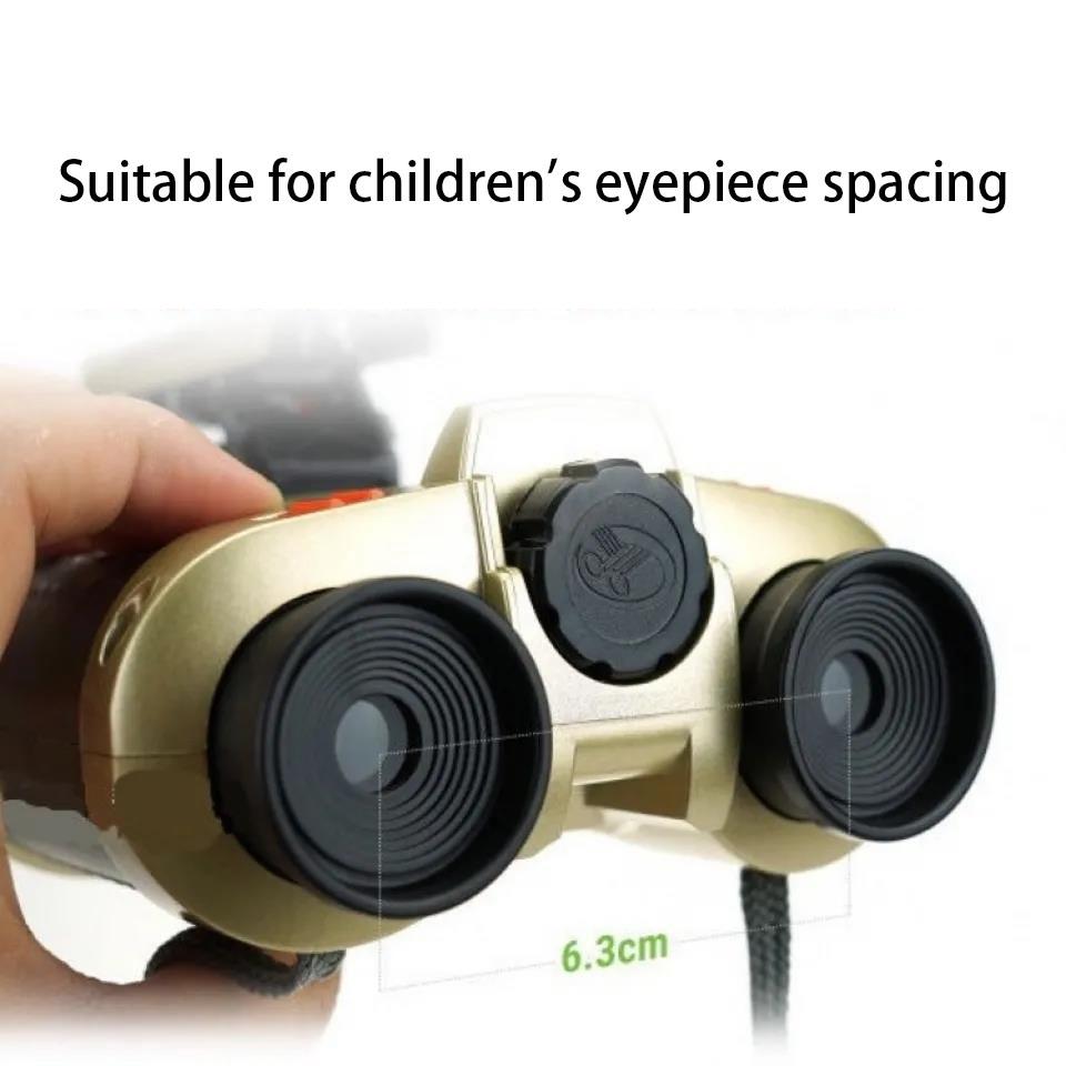 Children's Binoculars with Lights Toys Large Multiples HD Children Students Kids Baby Genuine Eye Protection Binoculars