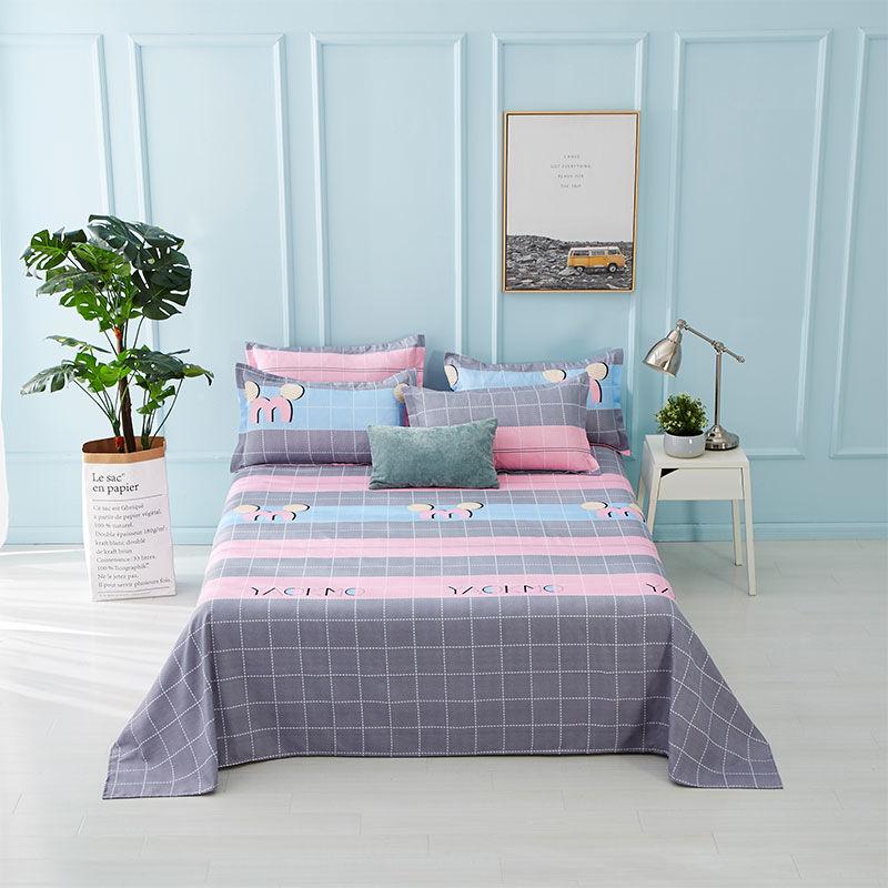 Bed Textile Sheets and Pillowcases Simple Atmospheric Nordic Style Comfortable Soft Foldable and Washable Good Air Permeability