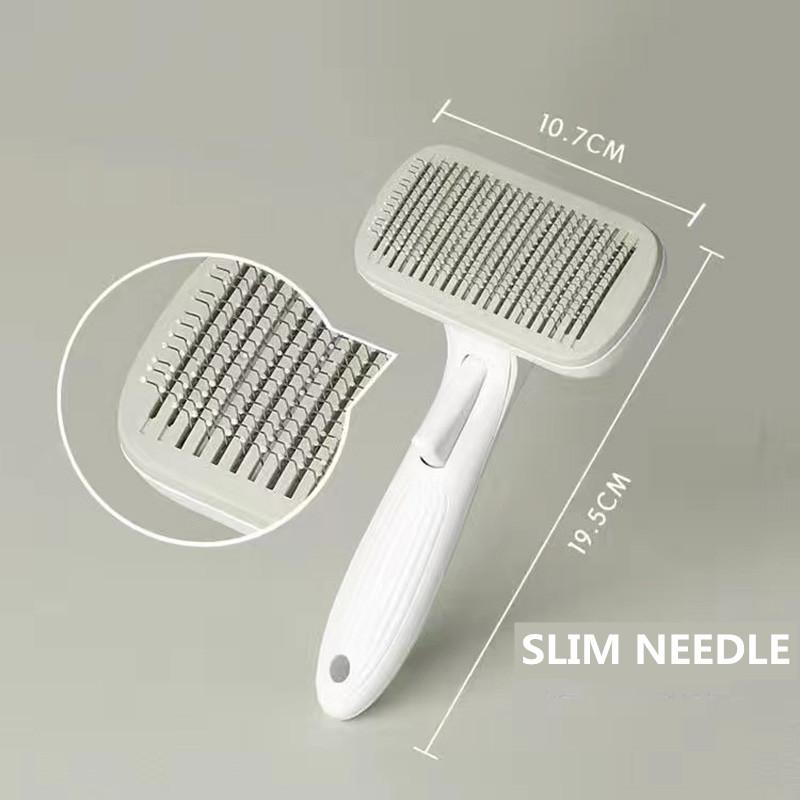 Pet Dog Comb Long Hair Dog Cat Grooming Comb Teddy Golden Retriever Husky Dog Matted Hair Remover Comb Large Dog Combing  Medium Pin Massabe Comb