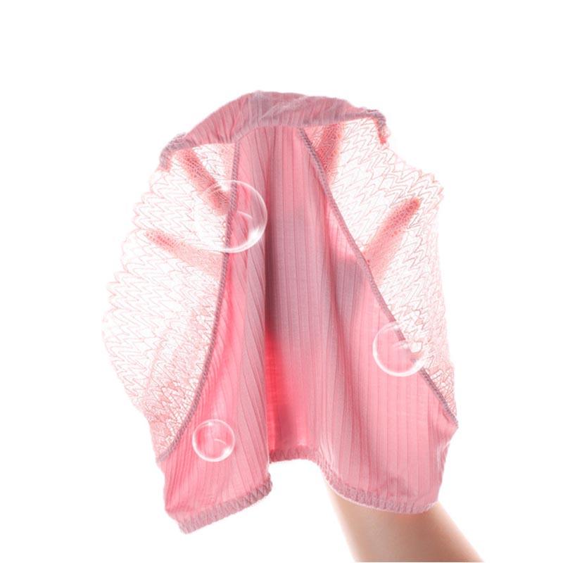 4pcs Women's Cotton Antibacterial Large Size Underwear Lace Lightweight Breathable Panties Solid Color Hollow Briefs