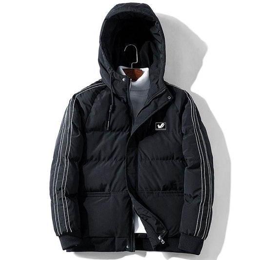 Winter Medium and Long Section Cotton Clothing Large Size Down Jacket Outdoor Leisure Men's Clothes