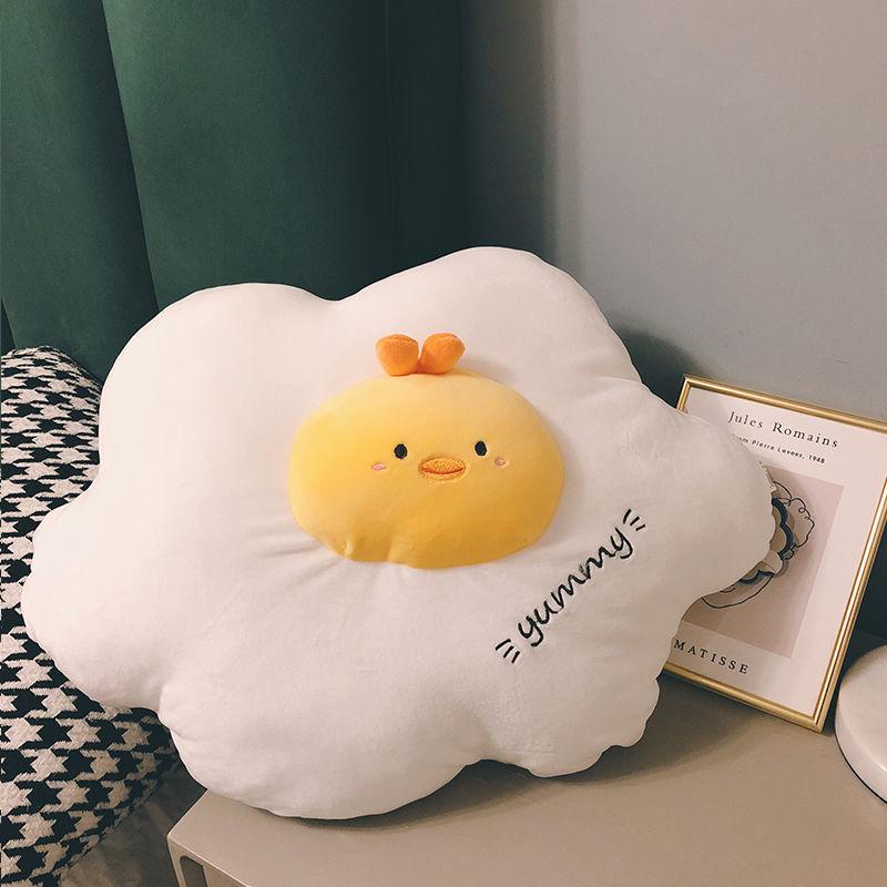 Soft Kids Plush Toy Children Birthday Gift Simulation Poached Egg Funny Doll Pillow