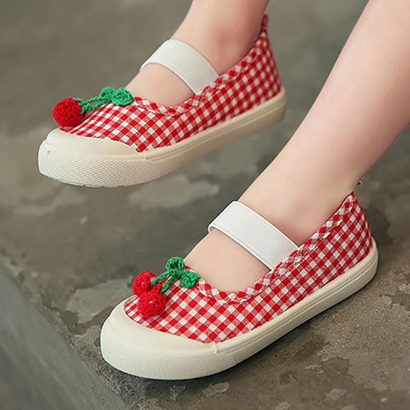 Canvas Shoes Kindergarten Indoor Shoes Cloth Shoes Non-slip Soft Bottom Little Princess Pedal