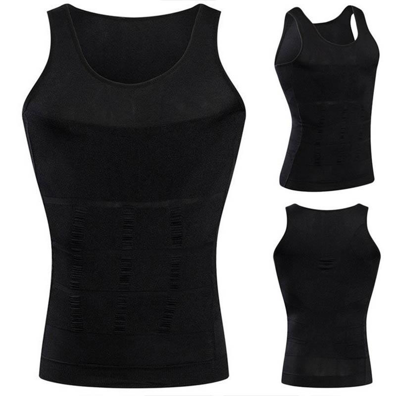 Men's Summer Body Shaper Vest Men's Tight Thin Chest Corset Waist Waist Vest Slimming Tank Top Waist Training Breathable Body Shaper