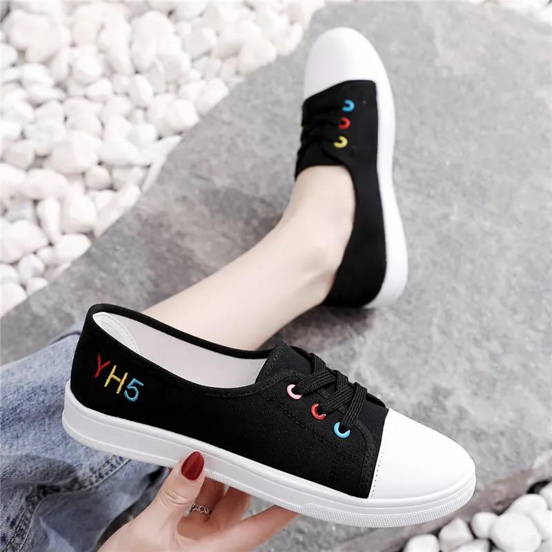 Canvas Shoes Women's Shoes Korean Version of The Spring and Summer Student Small White Board Shoes Thin Trend Women's Shoes