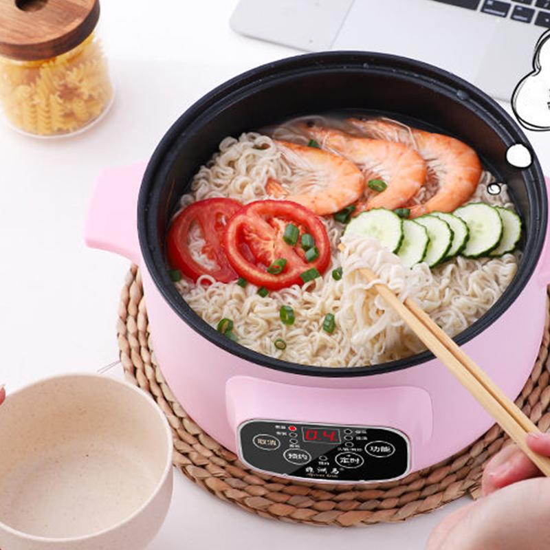 220V Mini Multifunction Electric Cooking Machine Household Single/Double Layer Pot Multi Electric Rice Cooker Non-stick Pan