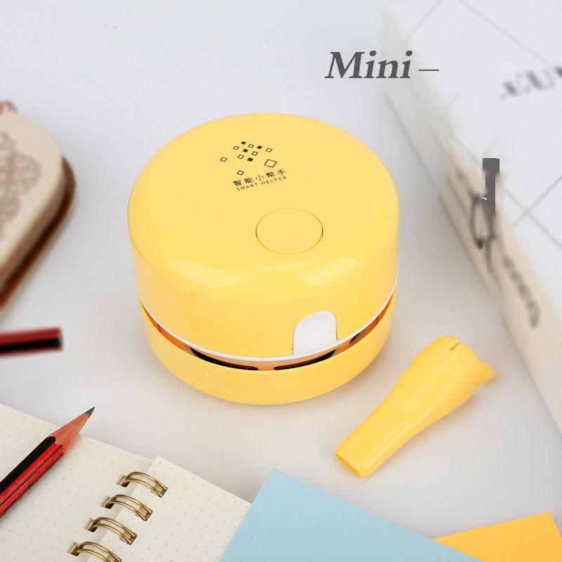 Desktop Vacuum Cleaner Mini Cleaning Machine Portable Strong Suction Rubber Dust Confetti Soot Keyboard Desktop Cleaner